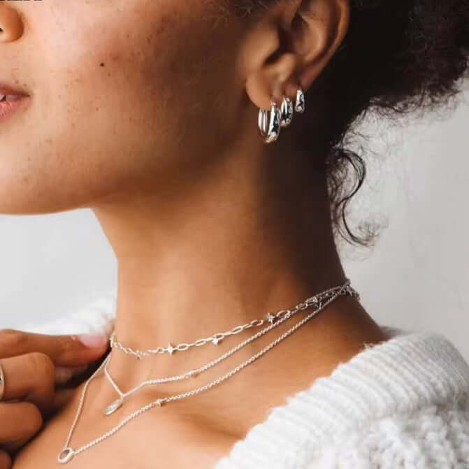 Start Hoop Earrings