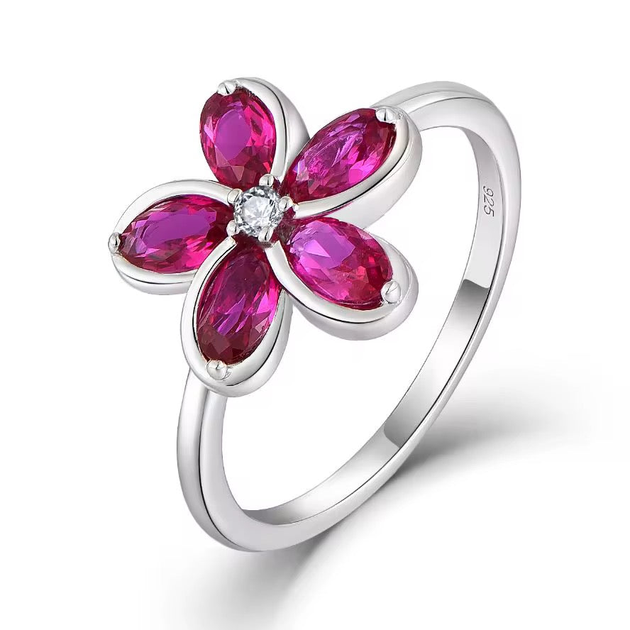 Pink Flower Ring