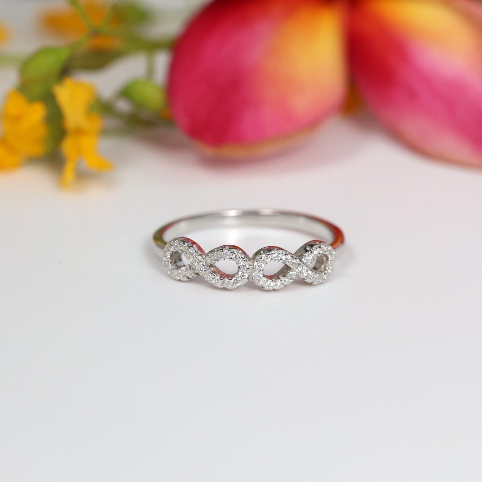 Twisted Infinity Band Ring image 0