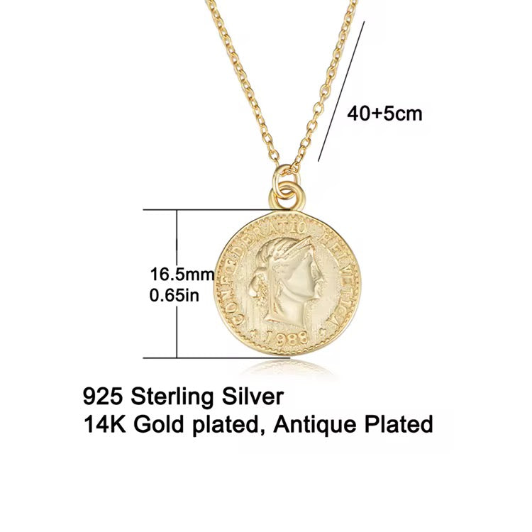 Coin Pendant Necklace image 1