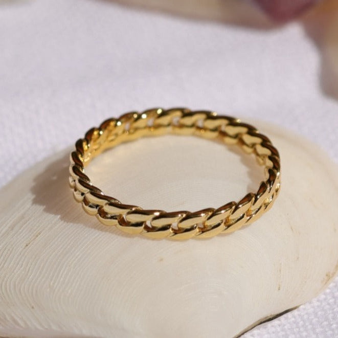 Cuban Link Chain Ring image 2