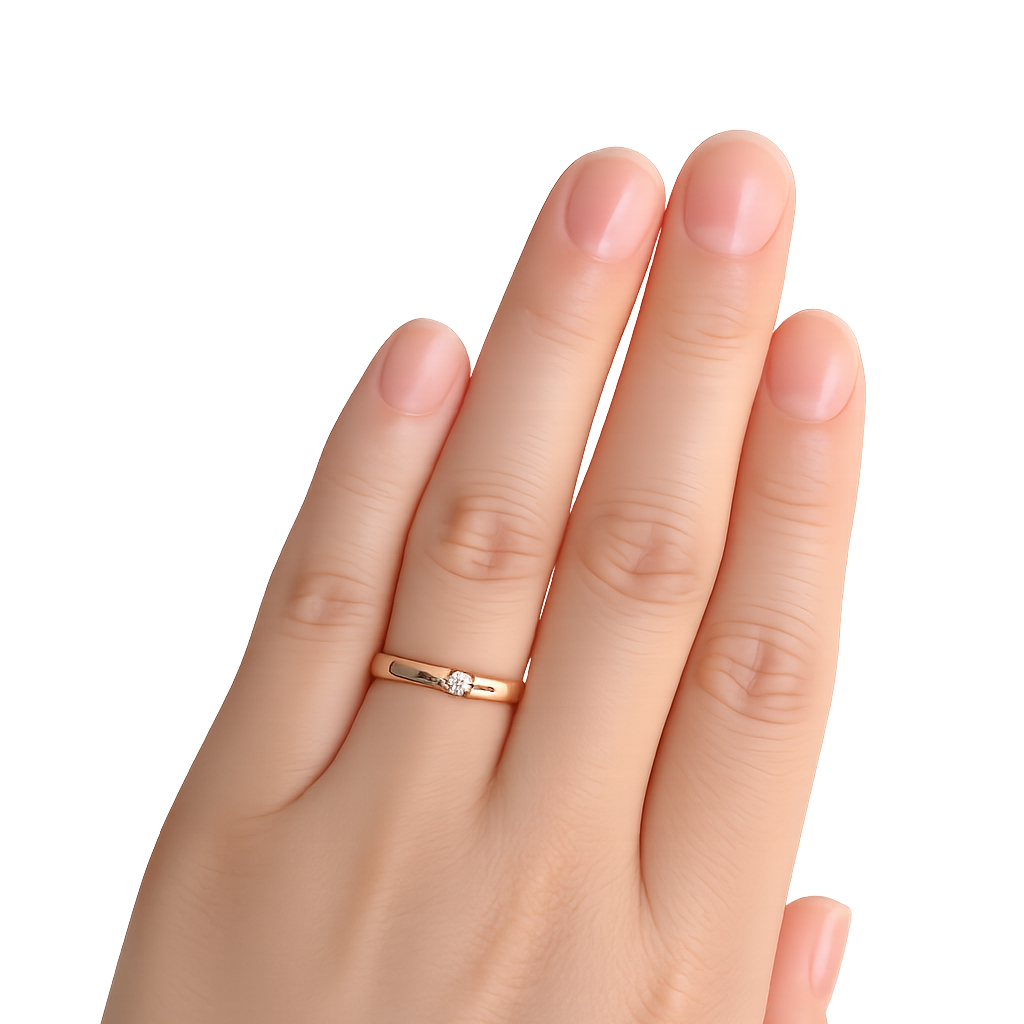 Titanium Ring with Diamond