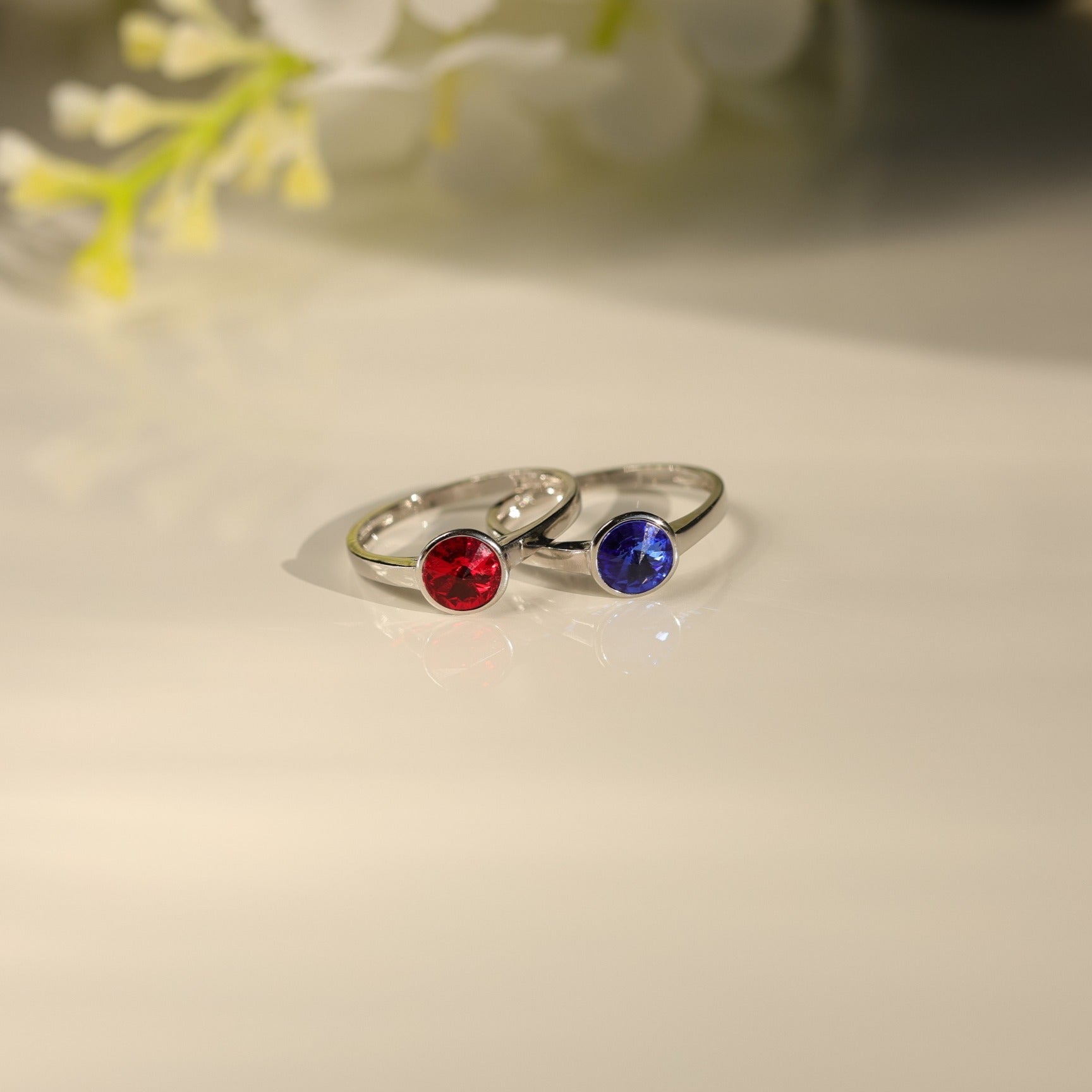 Simple Blue & Red Stone Set image 4