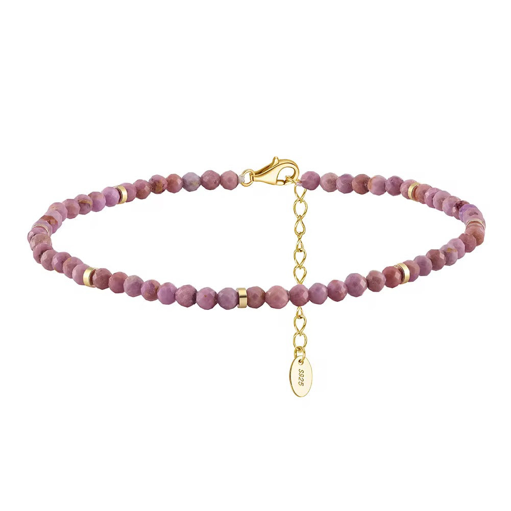 Purple Mica Anklet