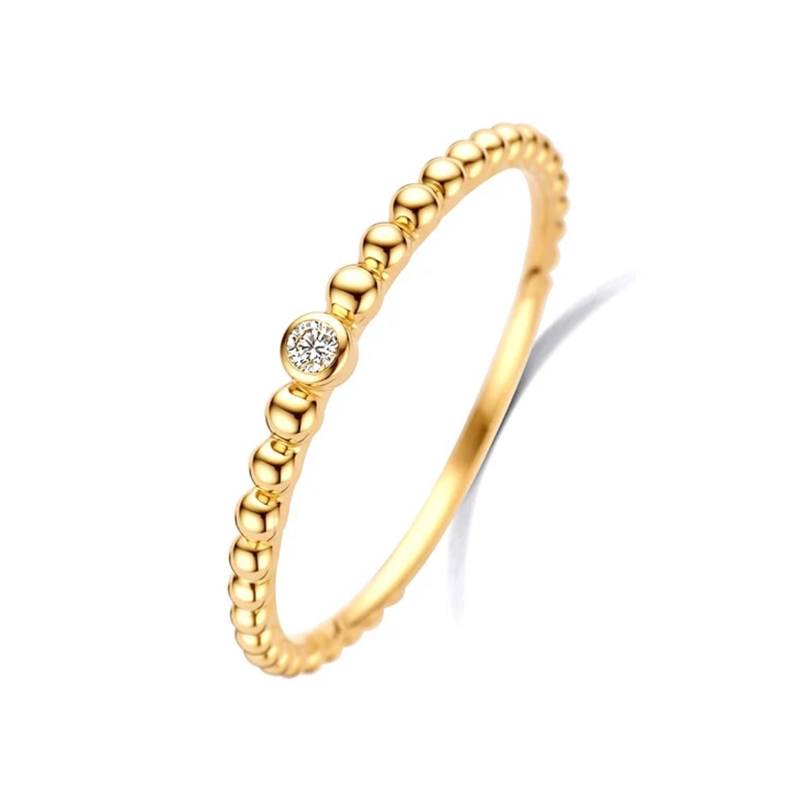 Minimalist bead ring image 0