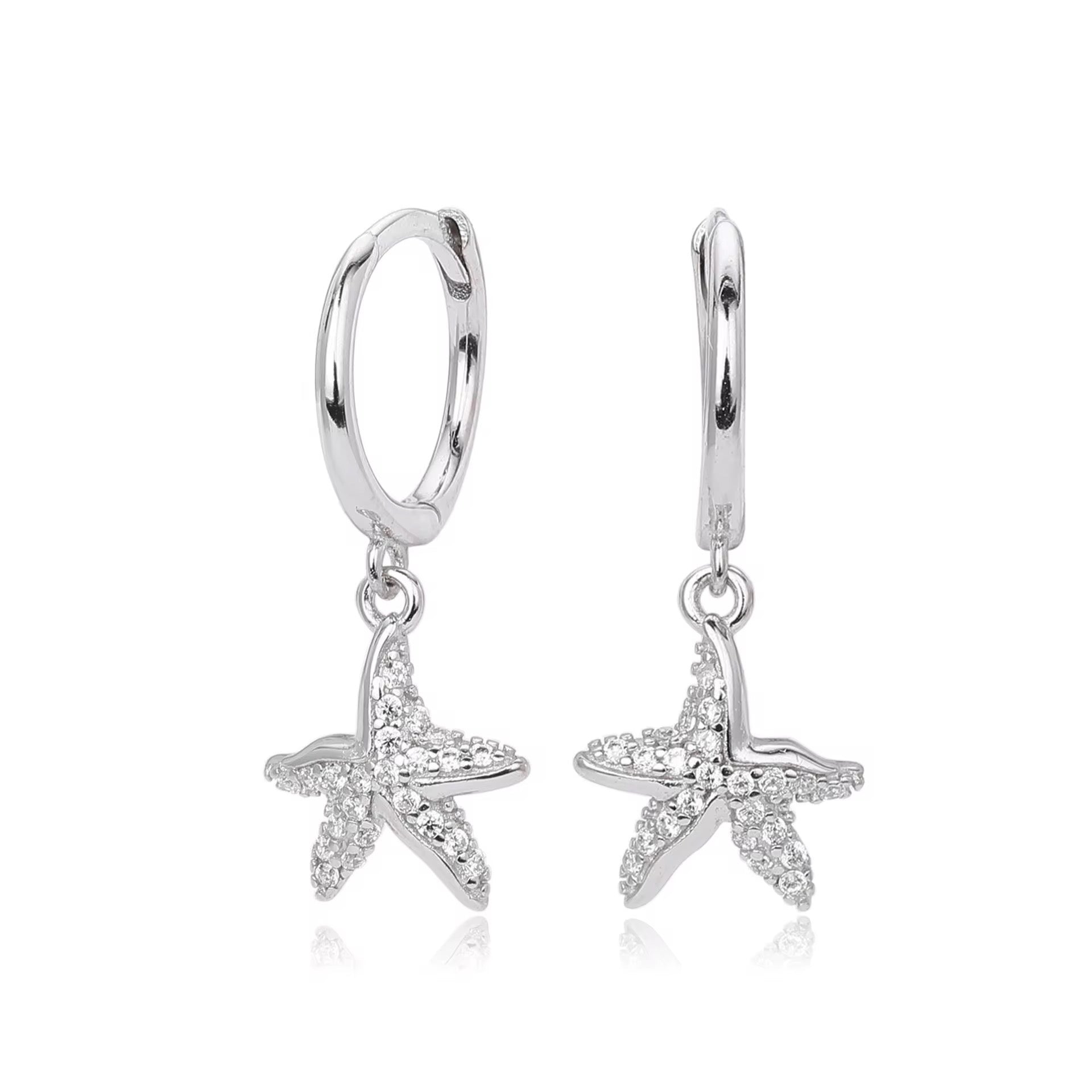 Starfish Hoop Dangle