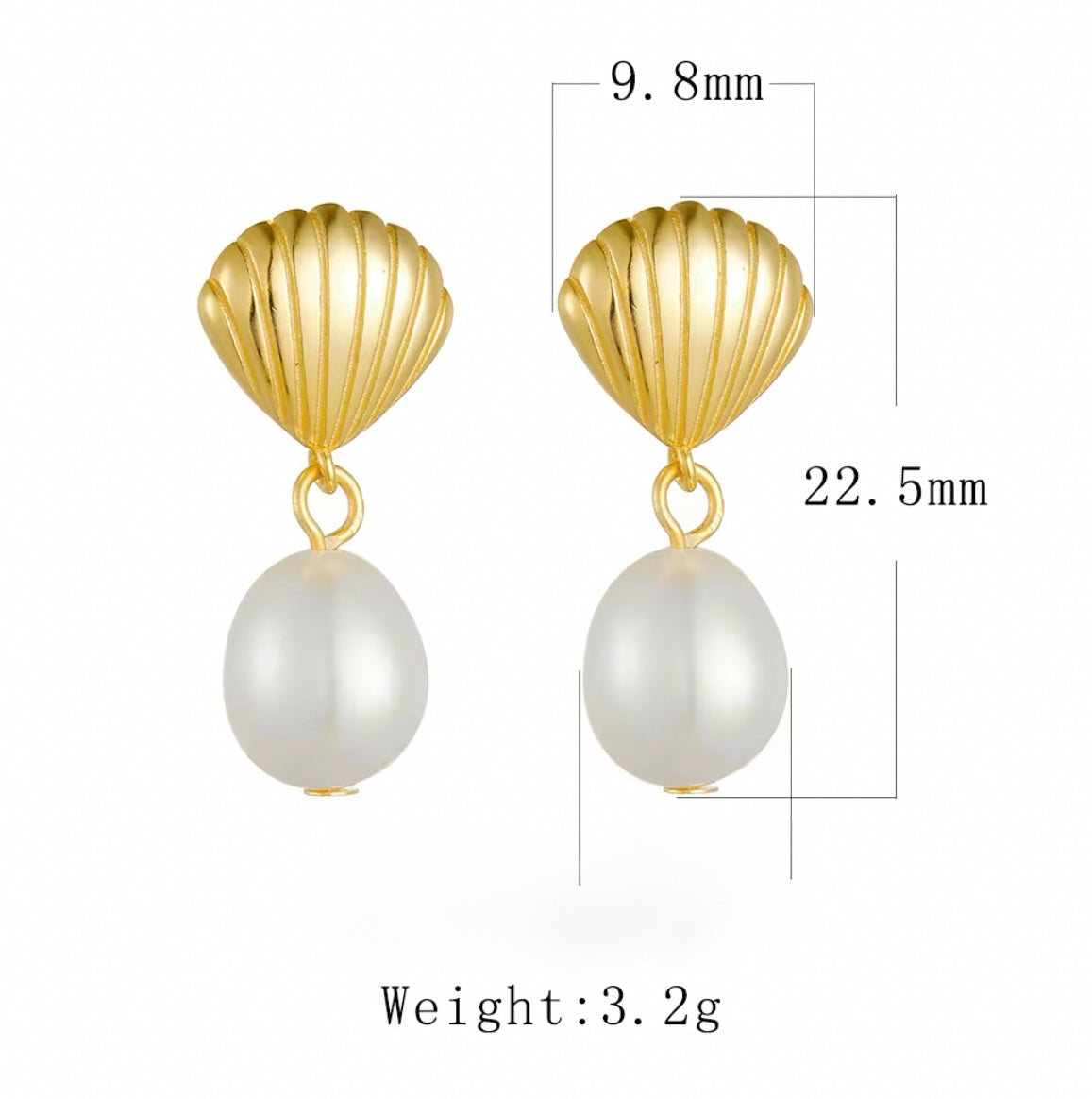 Pearl drop earrings