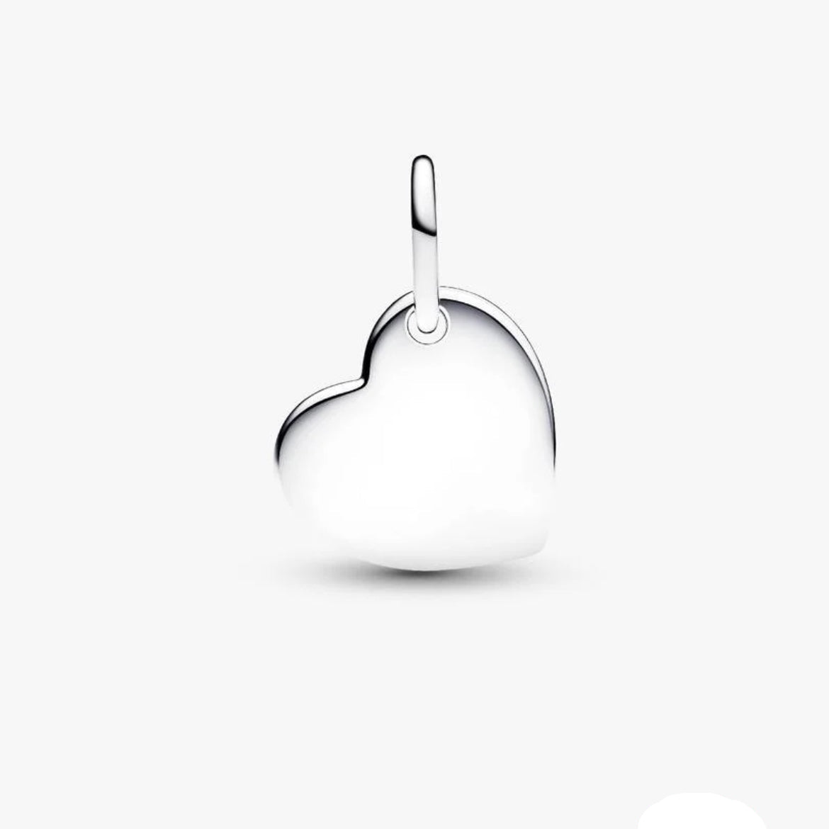 Heart Red Stone Dangle Charm