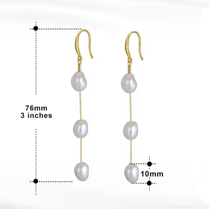 Pearl Dangling Earrings