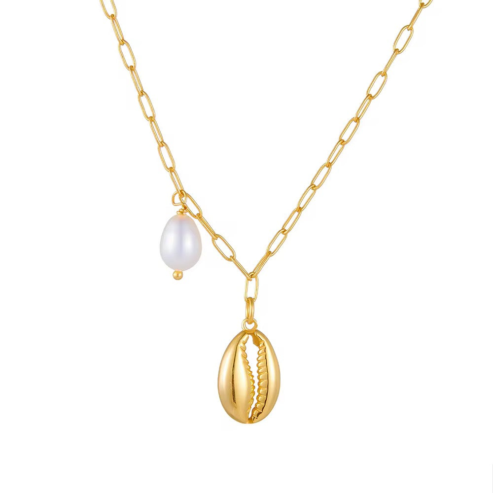 Lava & Pearl Necklace