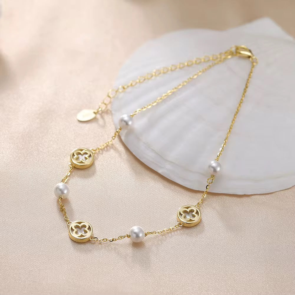 Shell Pearl anklet