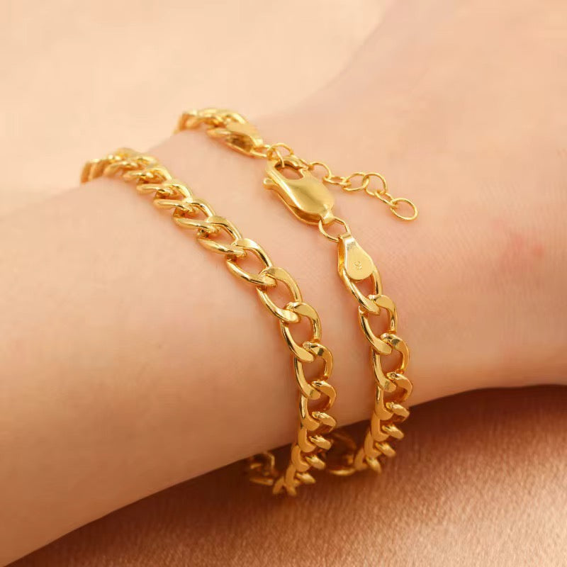 Gold Filled Curb Link Bracelet