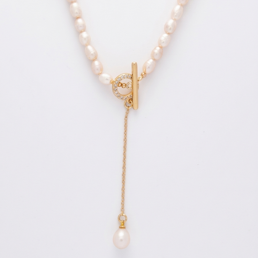Pearl Lariat Type Necklace