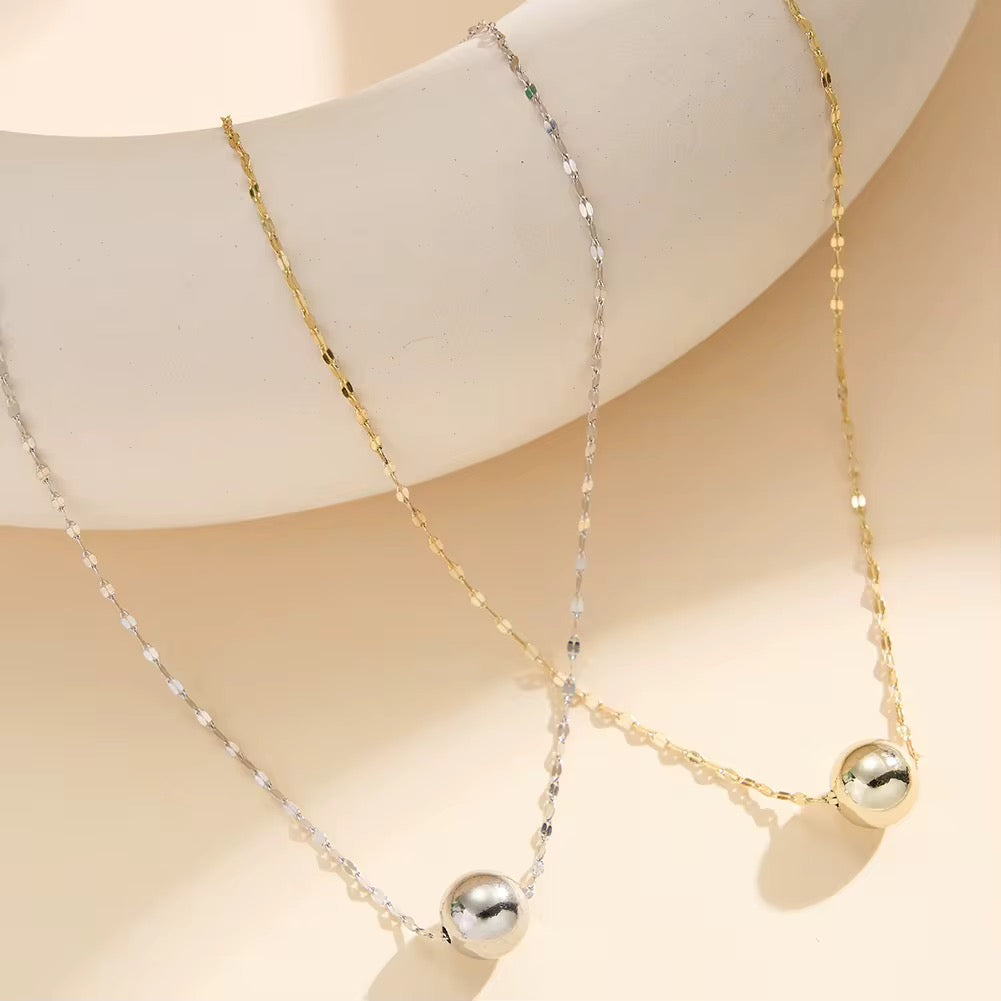 Ball 925 Sterling Silver Necklace