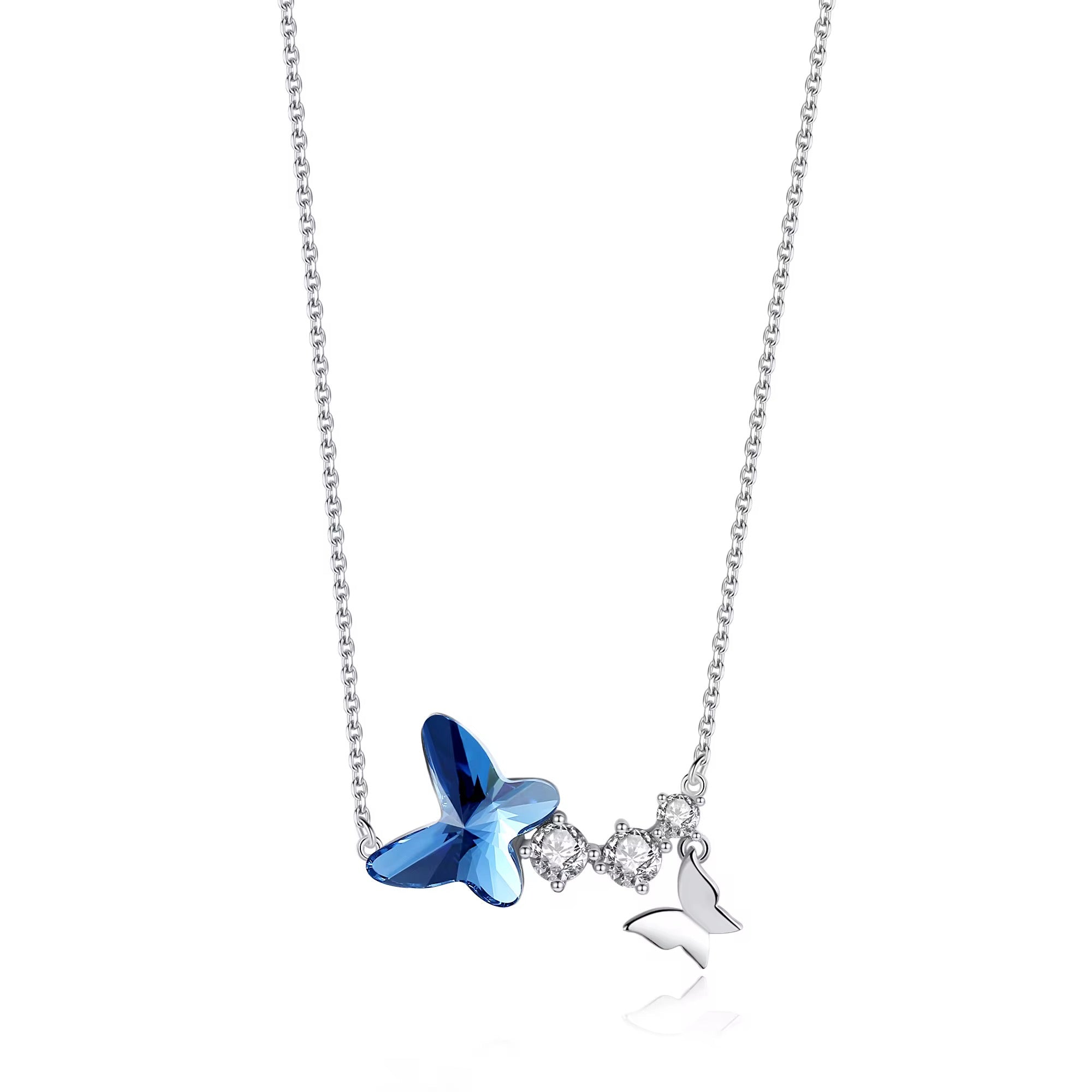 Swarovski Crystal CZ Necklace 925 Sterling Silver