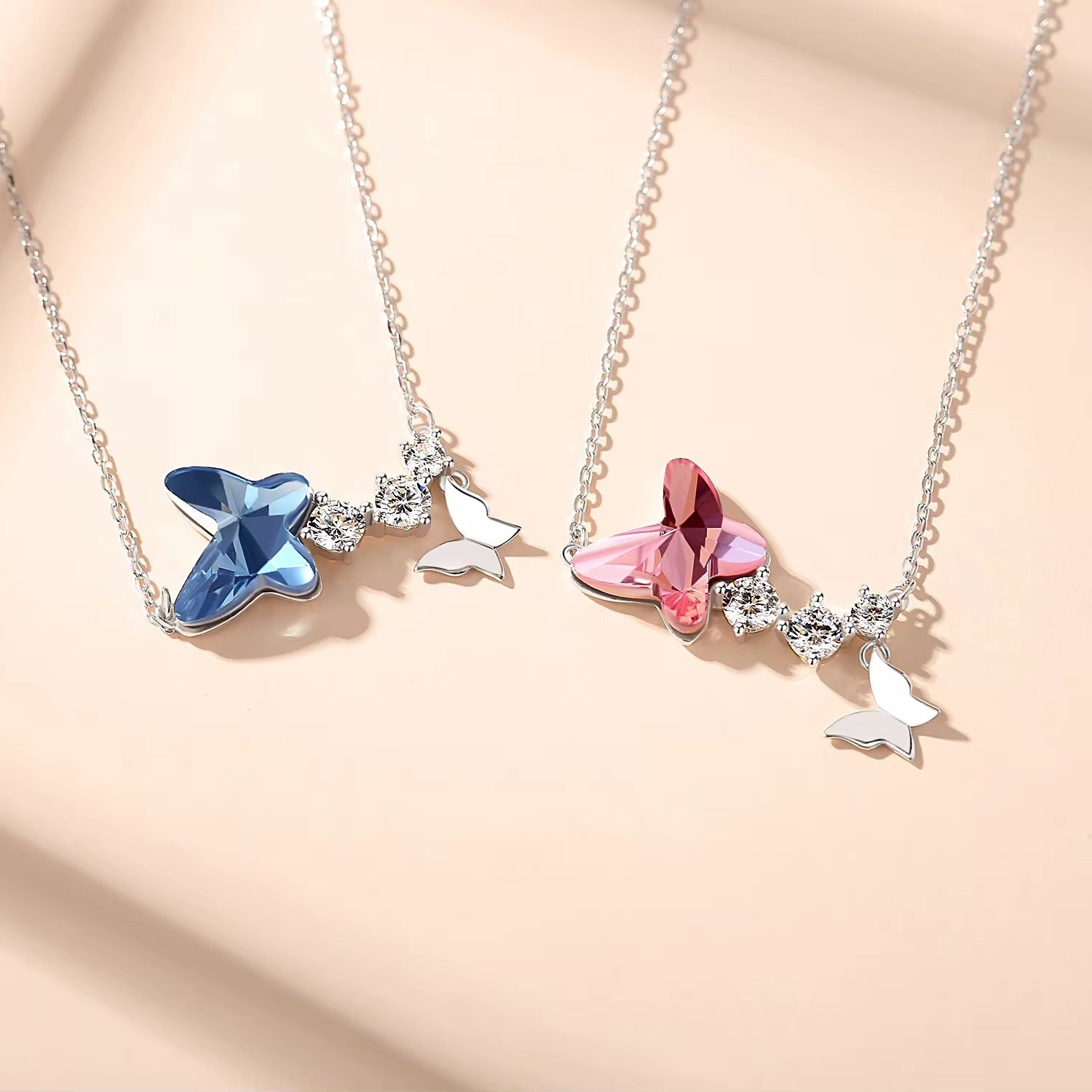 Swarovski Crystal CZ Necklace 925 Sterling Silver