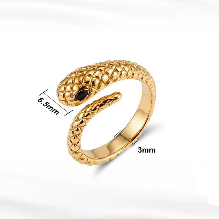 Snake Stainless Steel Ring