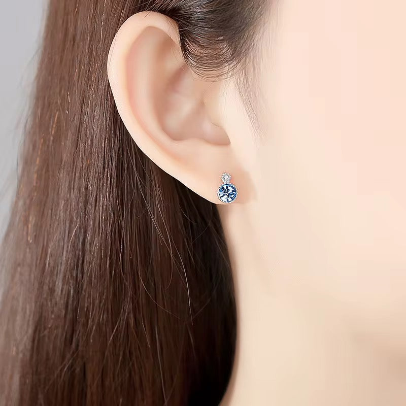 Swarovski Stud Earrings in Sterling Silver