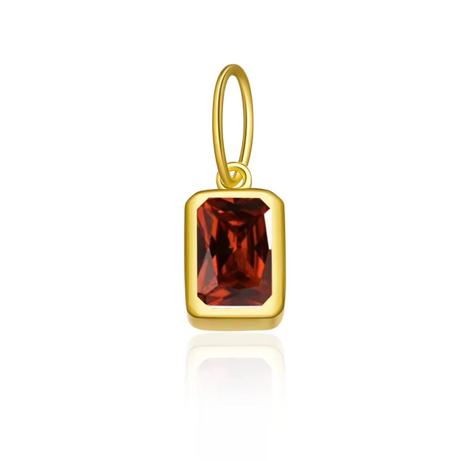 Birthstone Charm 925 Sterling Silver