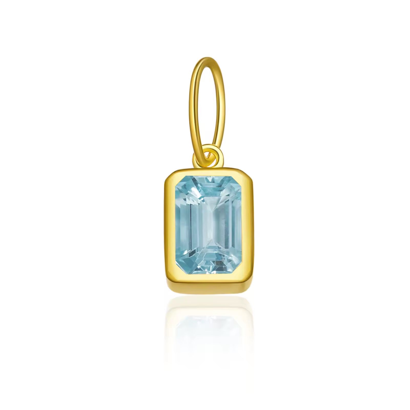 Birthstone Charm 925 Sterling Silver