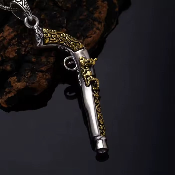 Cowboy Revolver Pendant
