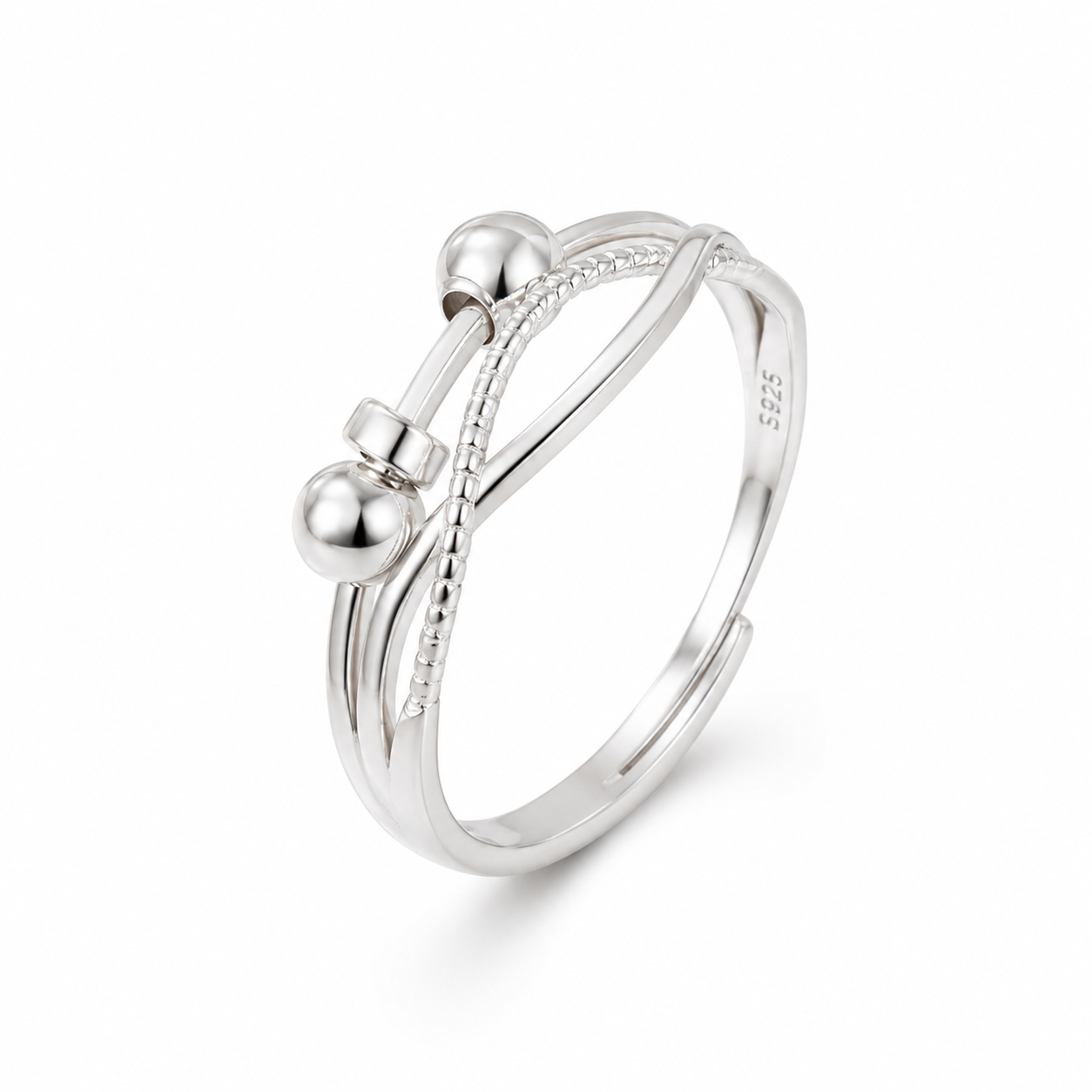 Fidget Ring Sterling Silver