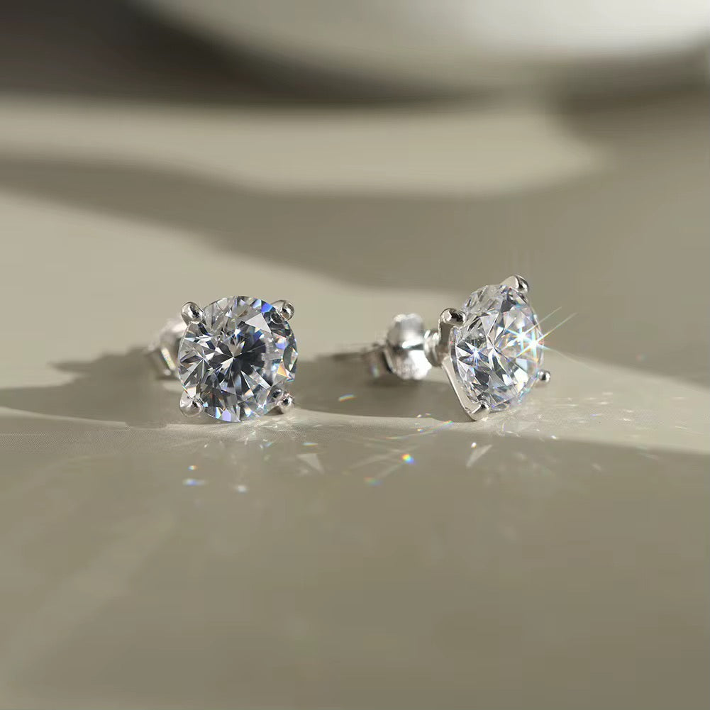 Cubic Zirconia Stud Earrings