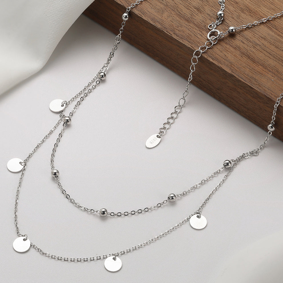 Disc Charms & Double Necklace
