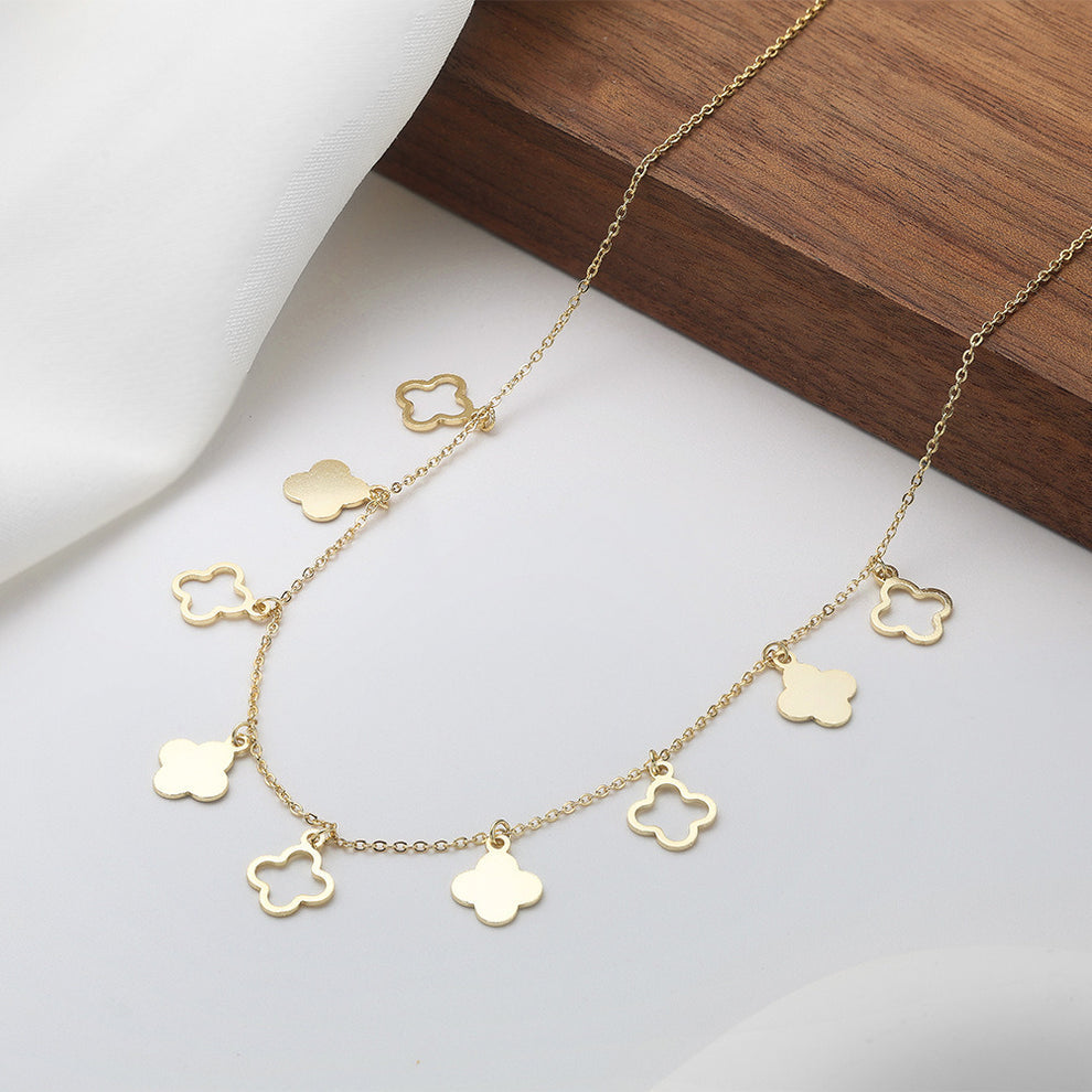 Four Leaf Clover Charm Necklace