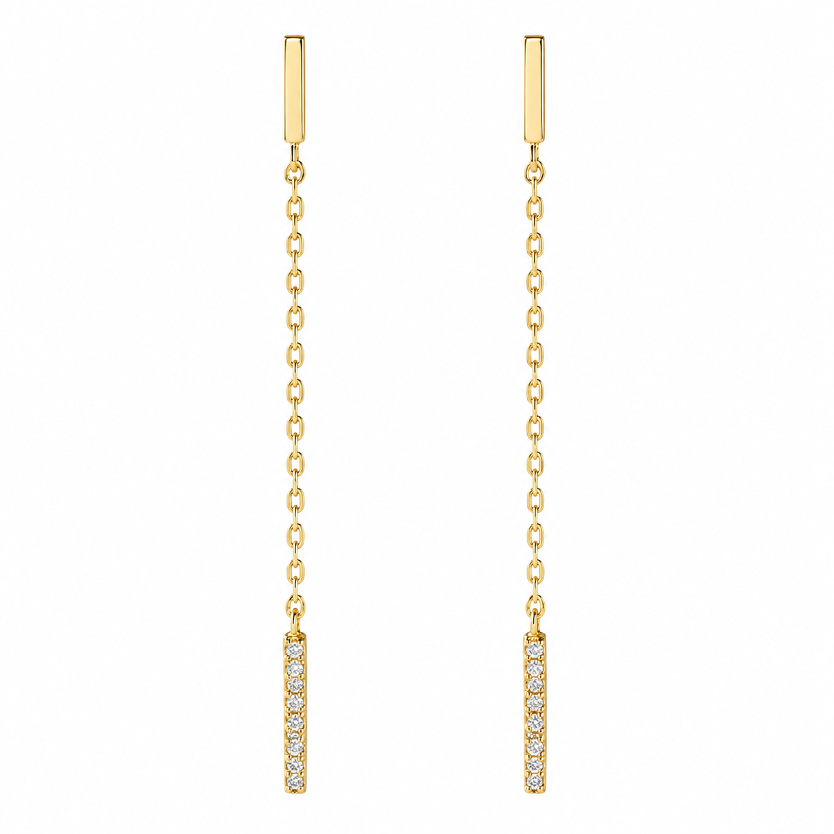Dangling Vermeil Earrings