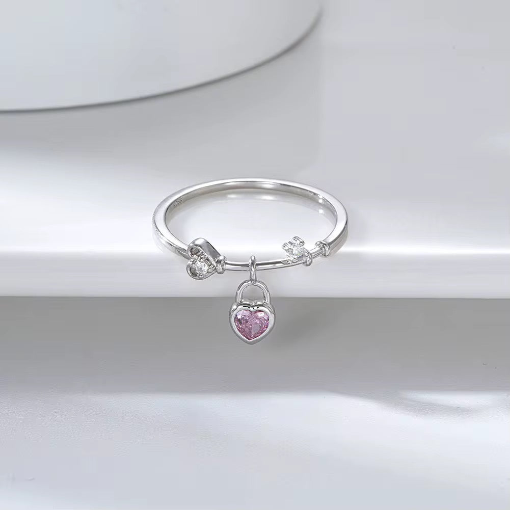 Pink Heart Ring