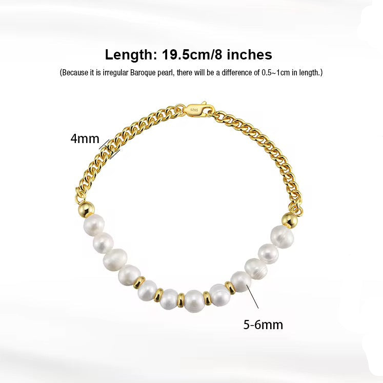 Men Pearl Bracelet