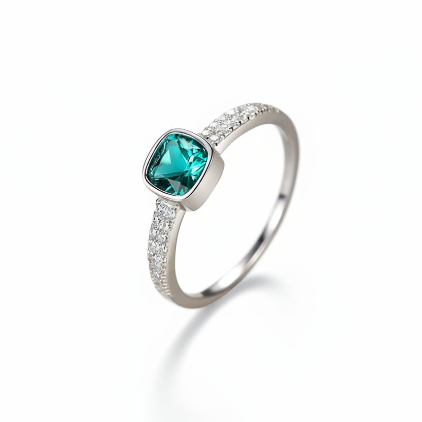 Emerald Zirconia Ring