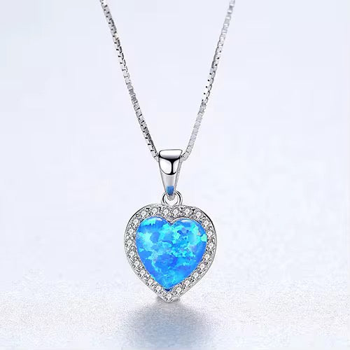 Heart Opal Necklace