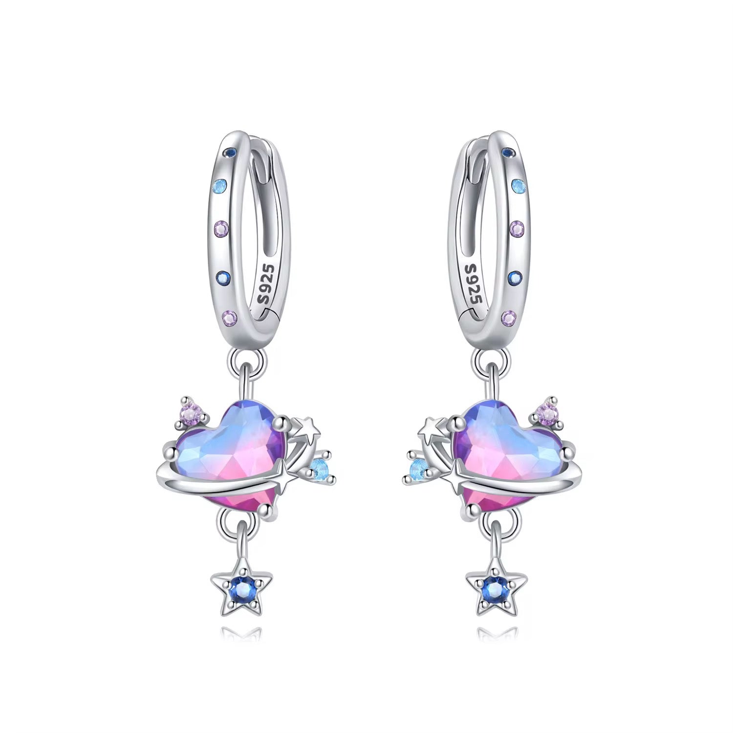 Heart & Star Earrings