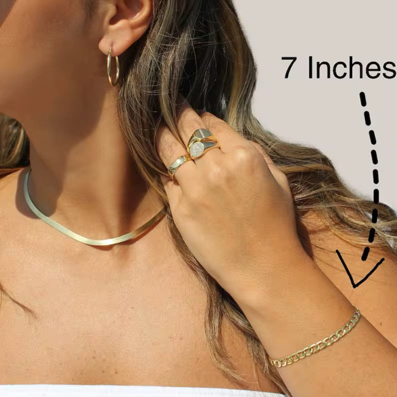 Cuban Link Chain Bracelet for Men & Women