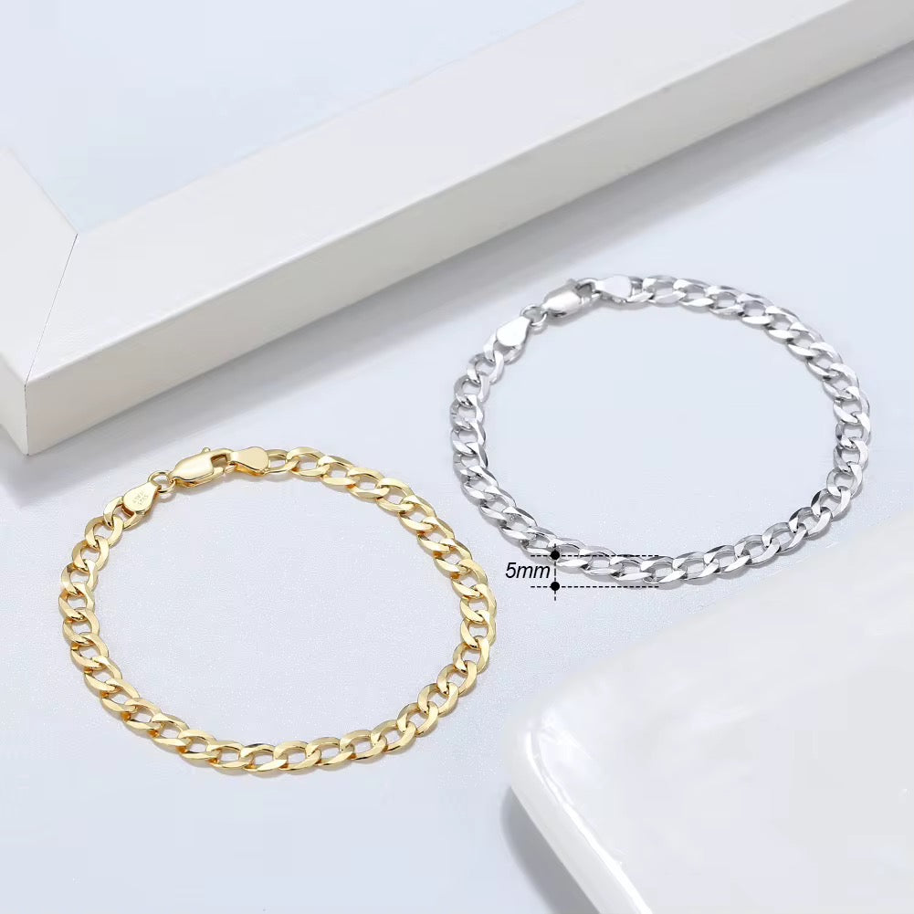 Cuban Link Chain Bracelet for Men & Women
