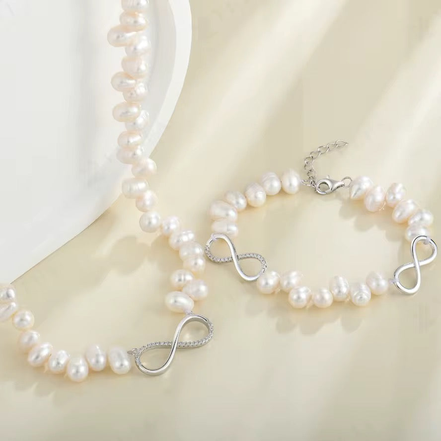 Infinity Pearl Bracelet