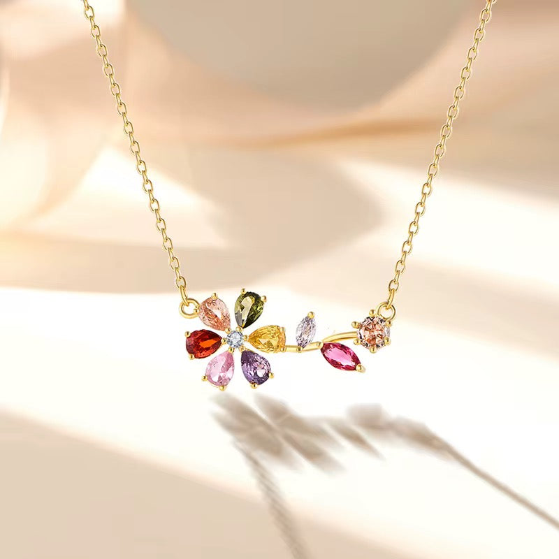 Multi color CZ Necklace