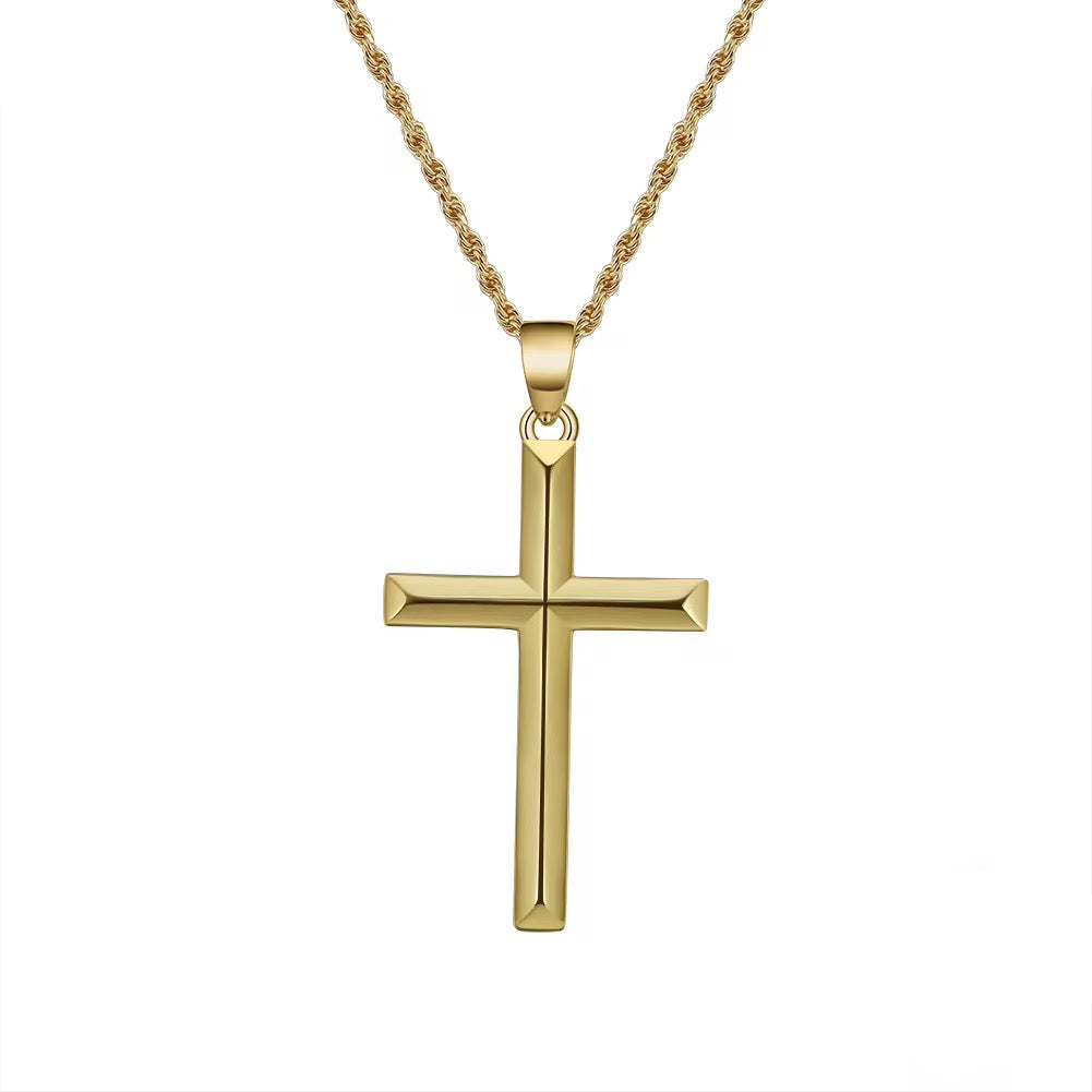 B Cross Pendant Necklace
