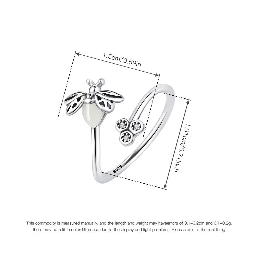 Glow in the dark Bee Ring