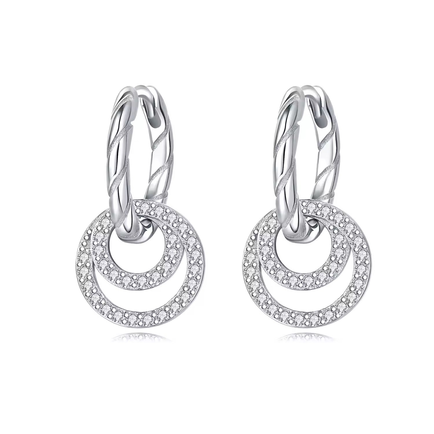 Infinity Circle Earrings