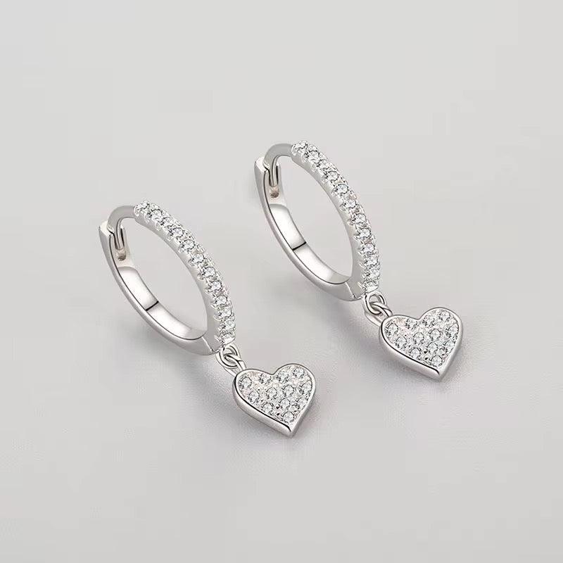 Heart Dangle Earrings