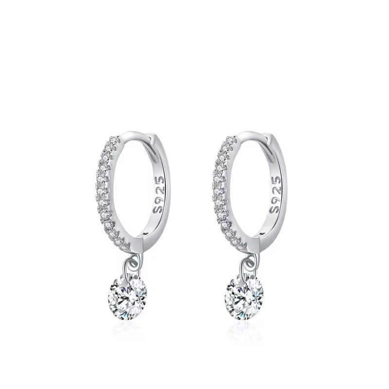 Circle Zircon Earrings