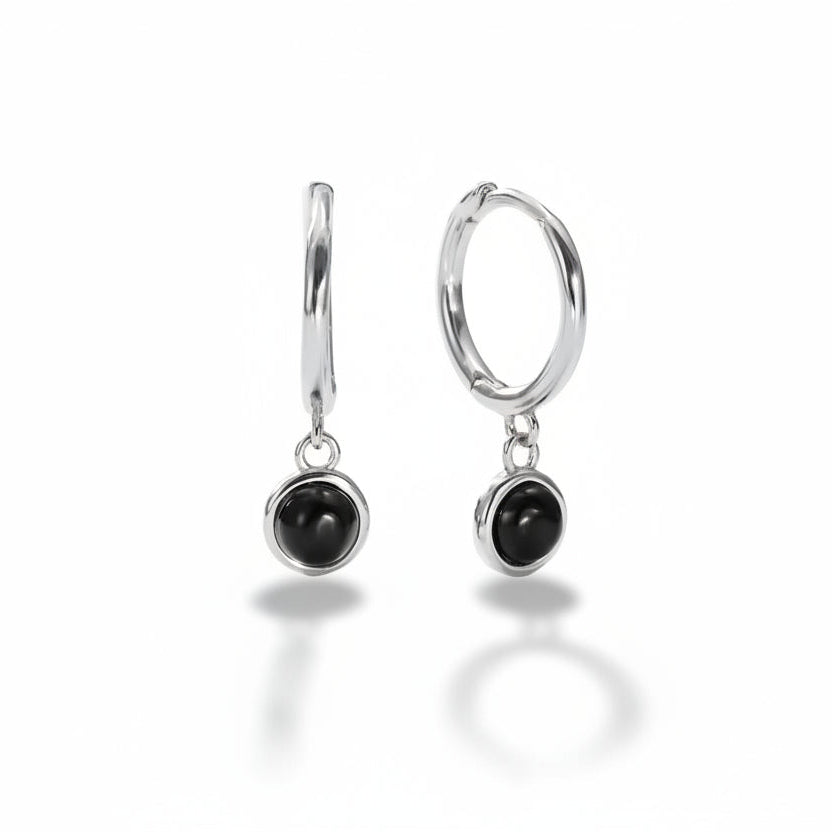 Tiny Hoop Dangle Earrings