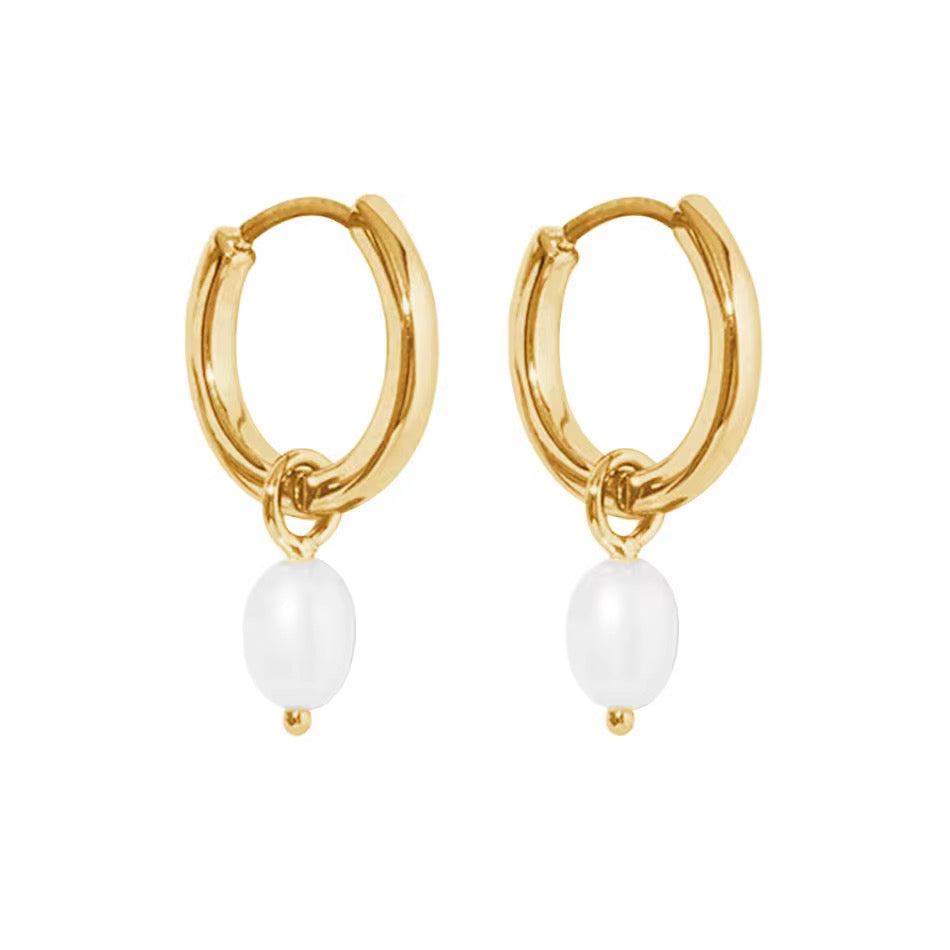Hoop Tiny Pearl
