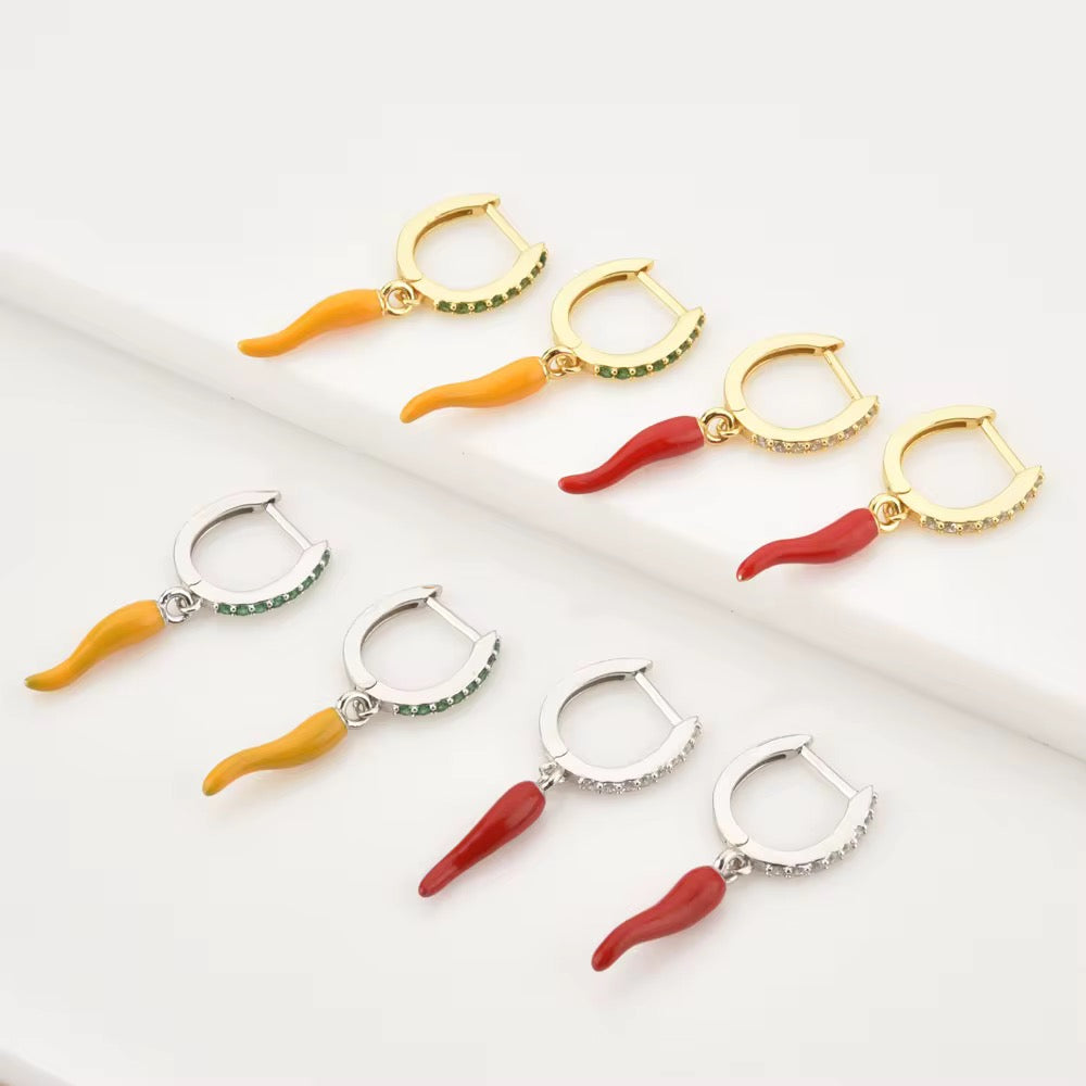 Chilli Dangle Earrings