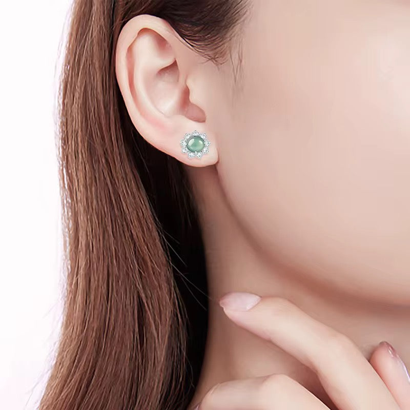 Jade Stud Earrings