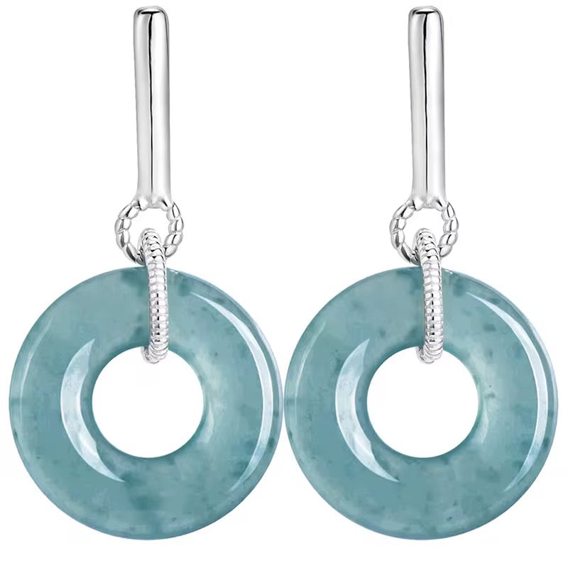Jadeite Doughnut Earrings