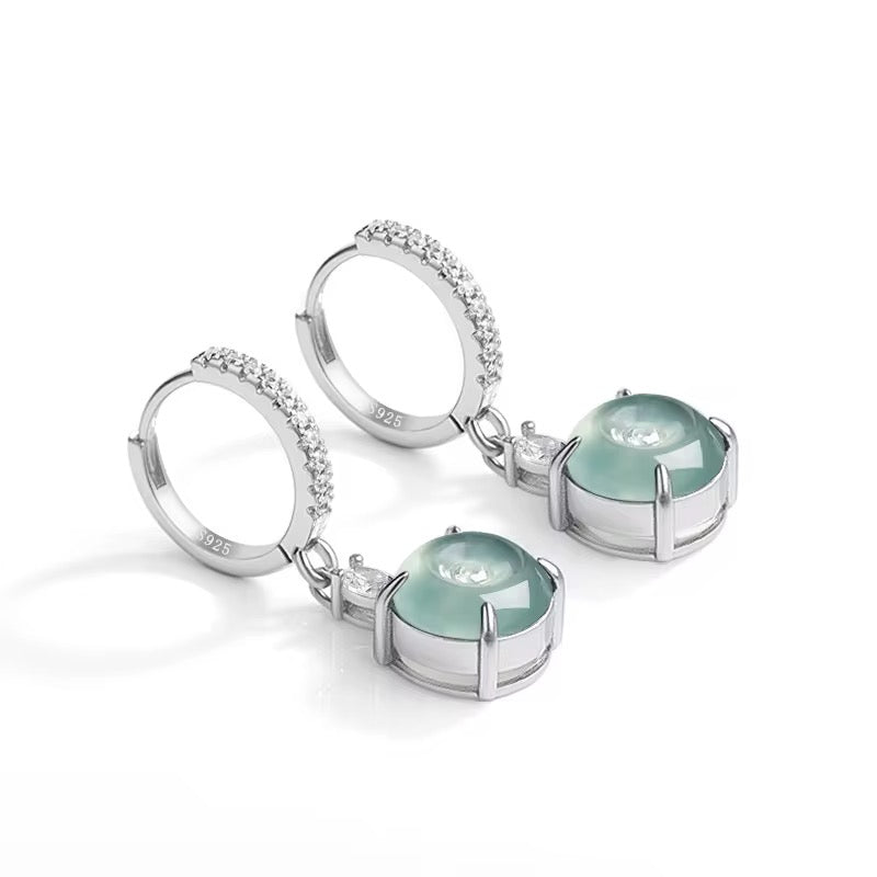 Jade Donut Earrings